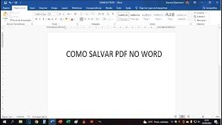 COMO SALVAR DOCUMENTO DO WORD EM PDF