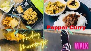Friday Morning Routine/Solo Walk/Pepper Curry recipe/Indian family in Australia/#nivified_life