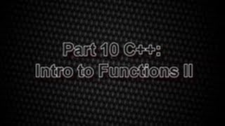 11. Introduction to c++: Introduction to functions II; inline function; prototype declaration