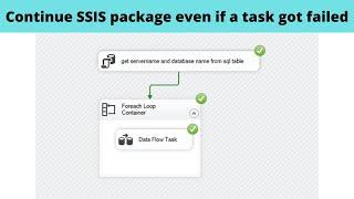 23 How to continue SSIS package even if a task got failed ?