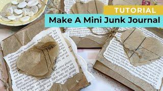 Make A Mini Junk Journal - EASY DIY - Tutorial - Craft With Me - Inspired by Angie Bunner  #2