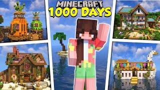 We Survived 1000 Days on a Modded Island  (FULL MOVIE)