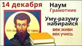 14 декабря - Наум Грамотник. Благословите в этот день детей на хорошую учебу