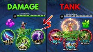 Lancelot Damage Build vs Lancelot Tank Build