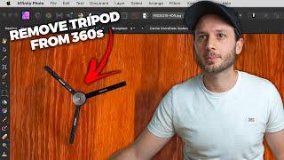 How To REMOVE THE TRIPOD from 360 Photos in Affinity Photo #shorts