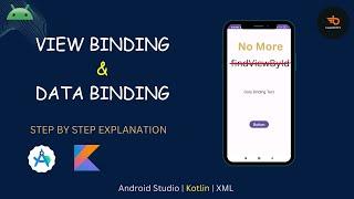 View Binding and Data Binding in Android Studio using Kotlin | #android #kotlin #codewithts