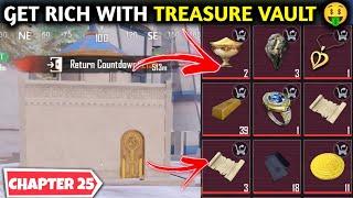 GET RICH WITH NEW TREASURE VAULT  PUBG METRO ROYALE CHAPTER 25