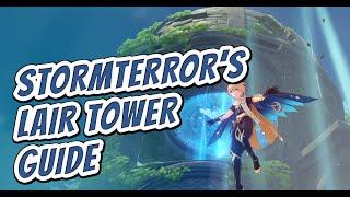 Stormterror's Lair Walkthrough Guide | How To Enter The Tower & Break The Seals | Genshin Impact