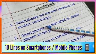 essay on Smartphones | 10 lines on Smartphones | 10 lines on mobile phones