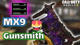 MX9 Gunsmith Attachments! it BROKE COD Mobile (BEST MX9 LOADOUT)