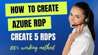 How to Create Azure RDP 4GB | 8GB | 16GB | 32GB | 64GB | Azure RDP Creation