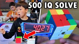 Incredible 4.36 Rubik's Cube WORLD RECORD Average by YiHeng Wang