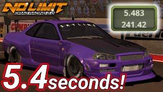 5.4 Seconds Nissan Skyline R34 Tune! Fastest GT-R R34 Tune Version 2.0.3 | No Limit Drag Racing 2.0