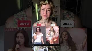 Lana Del Rey - Summertime Sadness, 2012 vs 2023 (then and now) #shorts #lanadelrey #trending