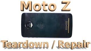 Moto Z Teardown - Screen Repair - Battery Replacement