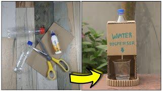 Homemade Water Dispenser Science Project Using Waste Bottles and Cardboard | Science Projects