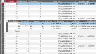 Microsoft Access: How to display the expand / collapse buttons to display a table subdatasheet