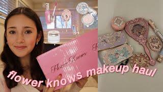 flower knows - makeup unboxing + haul🪽vlogmas day 23 