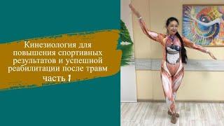 Кинезиология для повышения спортивных результатов и успешной реабилитации после травм, часть 1