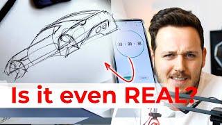 Professional Car Designer Reveals the Secret of Fast Sketching! Behind the Scenes.