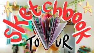 SKETCHBOOK TOUR for Peachtober *A Whole Month of Art*