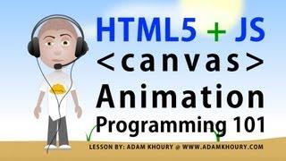 html5 canvas animation basics tutorial for beginners javascript programming lesson