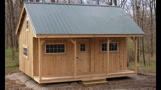 16X20 Vermont Cottage A — Tour This DIY Post & Beam Cabin with Large Front Porch & Loft