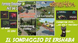 IL SONDAGGIO DI ERSHABA E LE MOD DI IERI  FARMING SIMULATOR 25 NEWS