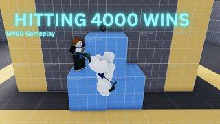 Finally Hitting **4000 WINS**  (Roblox Murderers Vs Sheriffs Duels)