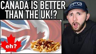 Top 10 Differences Between The UK & Canada! *SHOCKING* - American Reacts