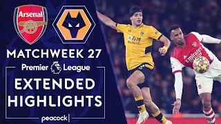 Arsenal v. Wolves | PREMIER LEAGUE HIGHLIGHTS | 2/24/2022 | NBC Sports