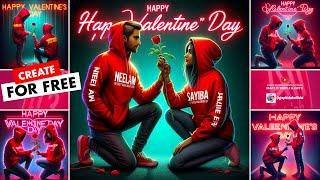 Valentine's Day Images - Create For - AI Creative - Microsoft Bing images Creator - Graphic Hub