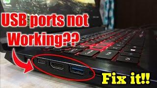 How to fix USB ports if not working | USB ports not working | Laptop ports not working | USB problem