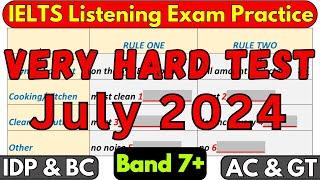 DIFFICULT IELTS LISTENING PRACTICE TEST 06, 11, 20, 27 JULY 2024 WITH ANSWERS | IELTS | IDP & BC