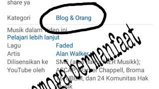 Cara Mengubah Kategori Di channel Youtube!