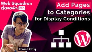 Elementor - Add Pages to Categories to help Header Template Display Conditions