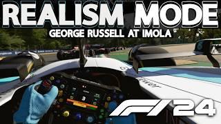 F1 24 REALISM MODE | George Russell at Imola | 100% RACE + VR + NO ASSISTS + COCKPIT CAM