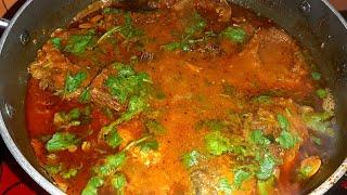 Onion tomato fish curry/restaurant style fish curry