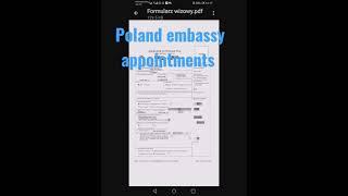 Poland embassy appointments - Abuja - Kenya - abudhabi