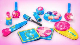 Let’s Create Glittery Princess Make-Up Set From Clay  FUN DIY