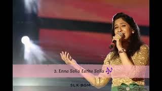 Shweta Mohan Hits   love songs  #Jukebox #tamil   #SLX BGM   #love  #shweta  lovesong