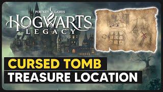 Cursed Tomb Map Treasure Location (Cursed Tomb Treasure Side Quest) - Hogwarts Legacy