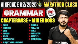 Airforce X/Y English Class 2024 | Top 1000 Spotting Errors | Airforce English Merathon Class 2024