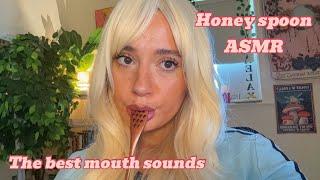 Honey spoon mouth sounds ASMR …. but I’m blonde 🫨