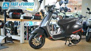 Vespa Sprint S Sport 50cc 4 takt Mat Zwart (Nerco Matt) #2021 #vespa #scooter