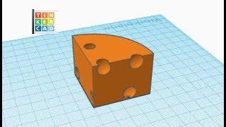 TINKERCAD - 3D Cartoon CHEESE