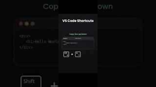 Vs code shortcuts #shorts #viralvideo #vscode #vscodeextensions #coding #codingtricks