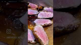 Duck Breast cooked to perfection  #duck #duckbreast #duckhunting #mediumrare #asmrfood