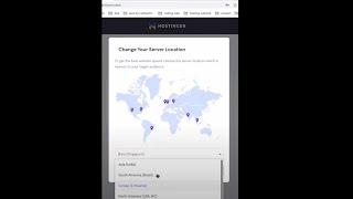 server location provided by hostinger  for hosting