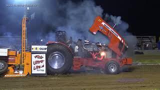 Tractorpulling TV - Big crash Red Attraction V8 - IJzendoorn 14-07-2023